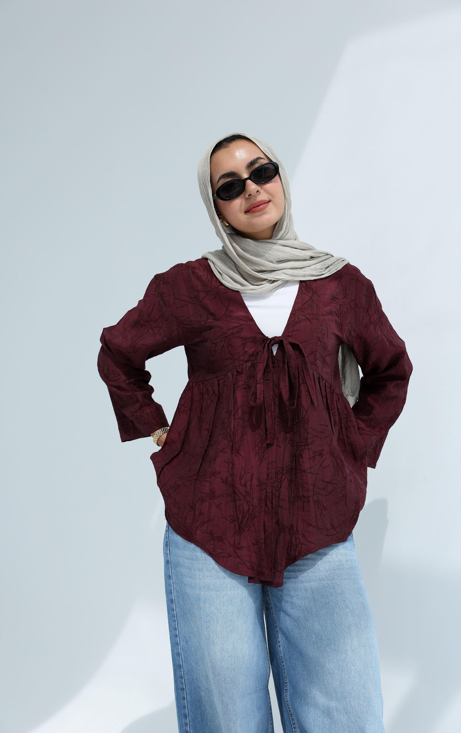 Burguandy Nova Blouse