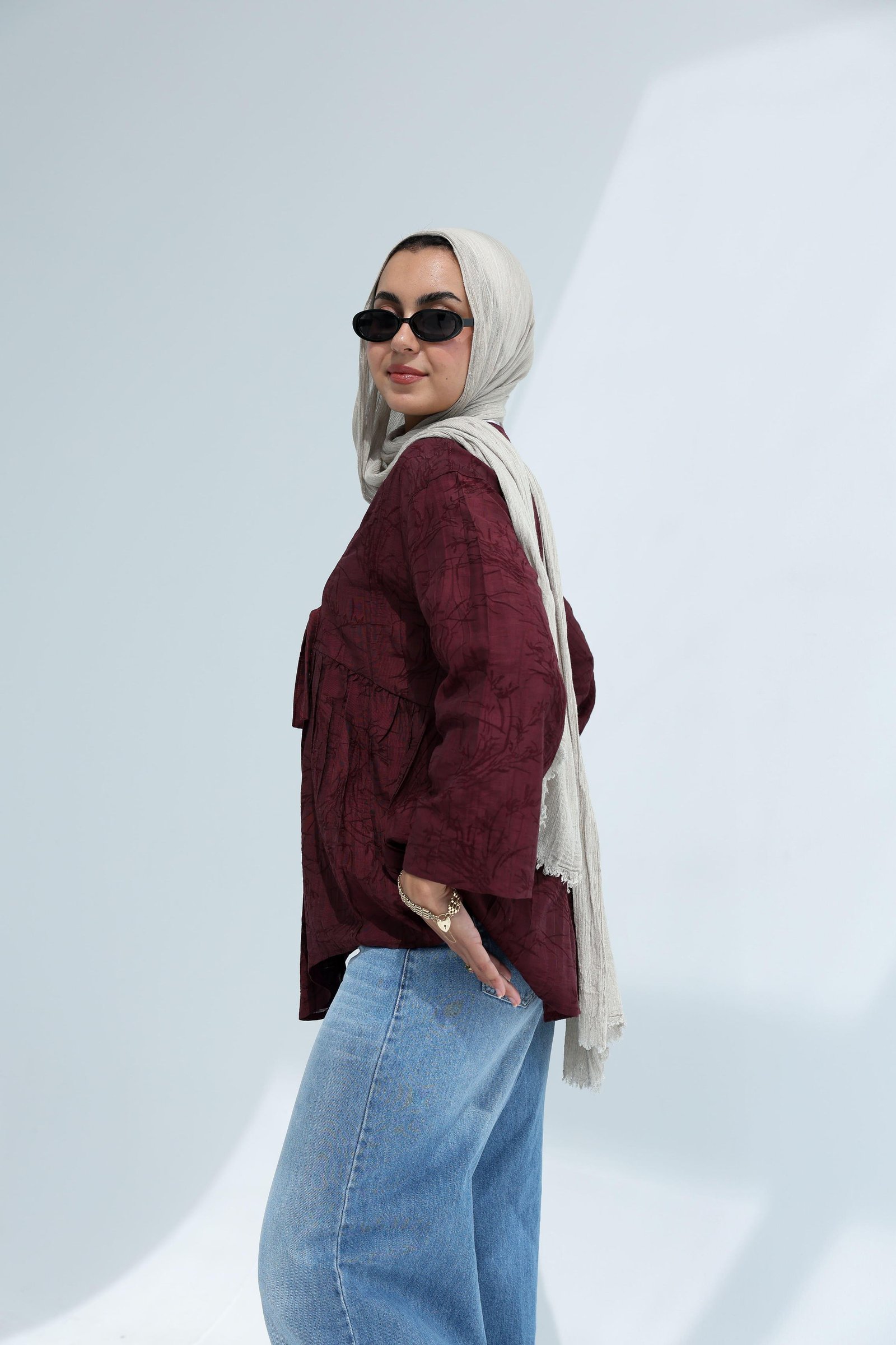 Burguandy Nova Blouse