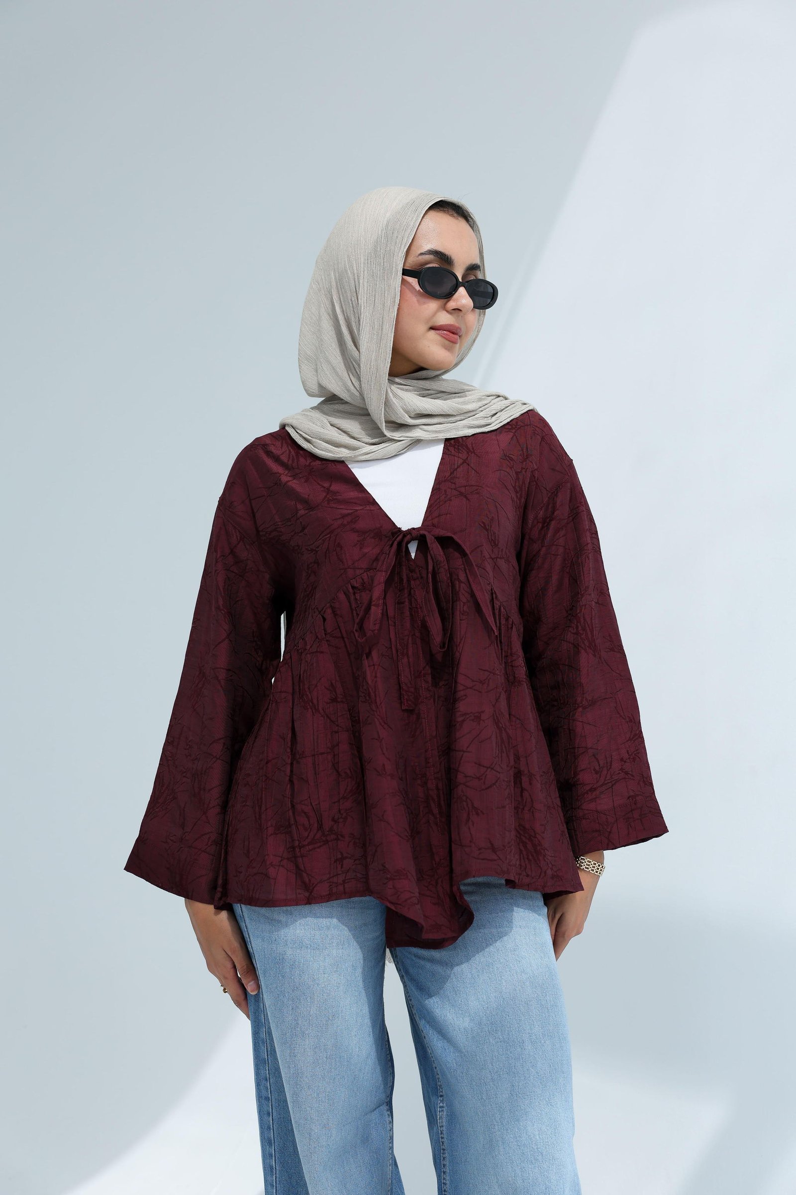 Burguandy Nova Blouse