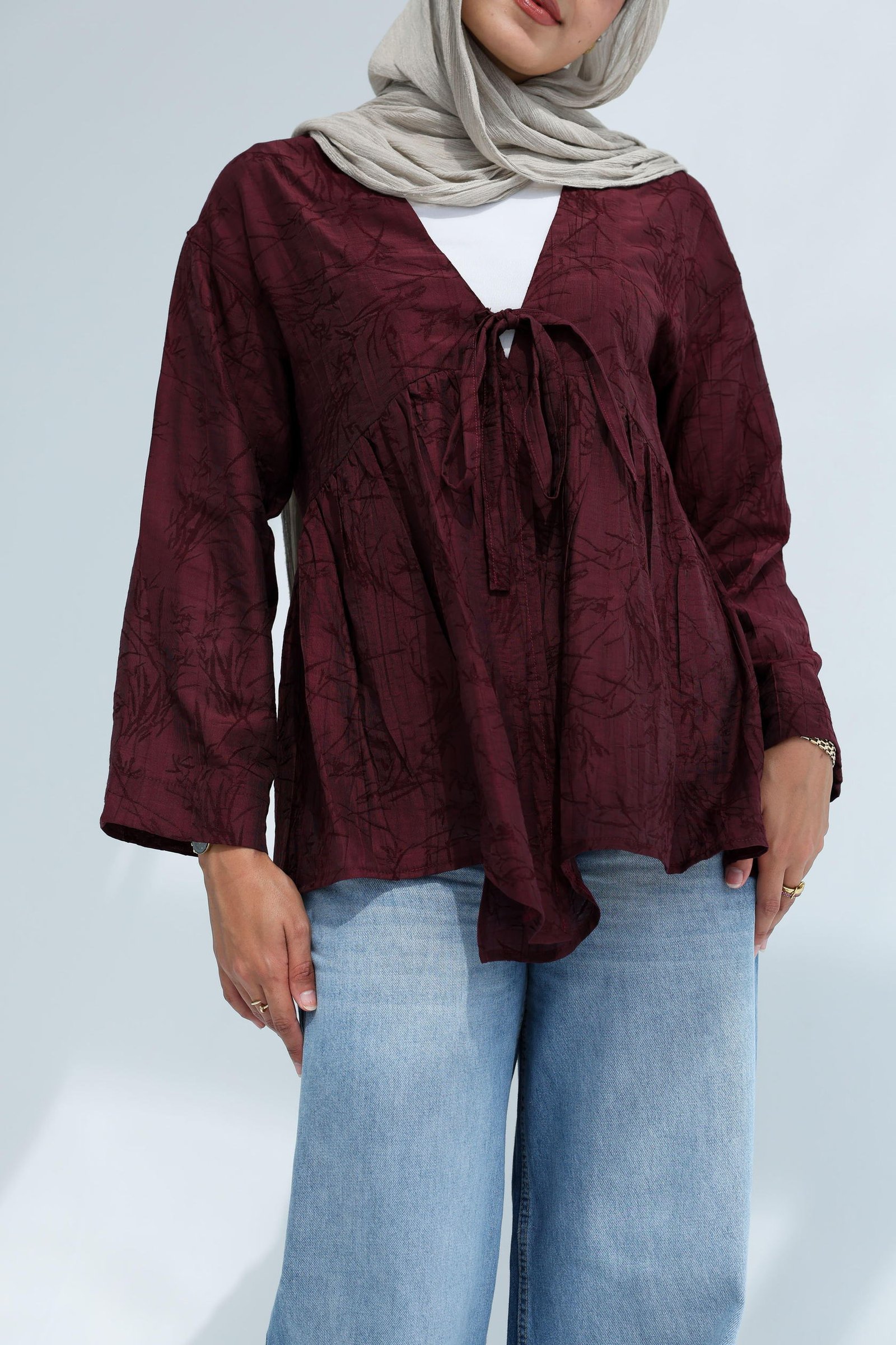 Burguandy Nova Blouse