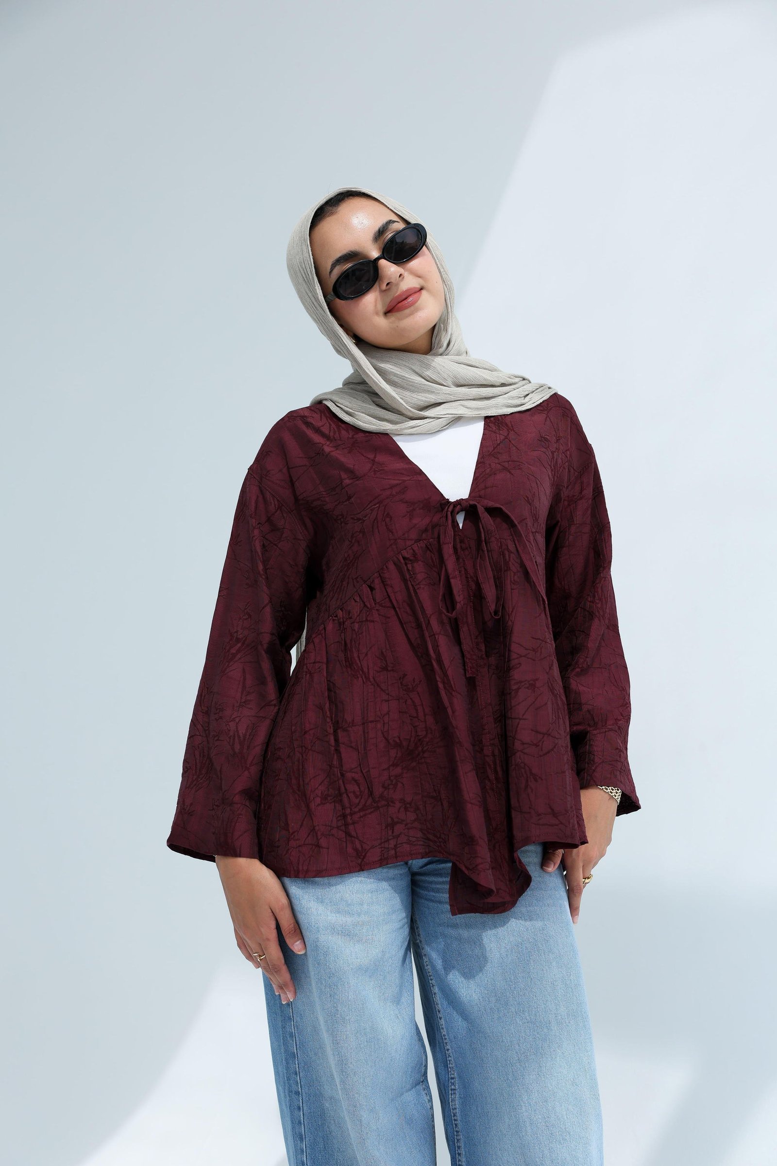 Burguandy Nova Blouse