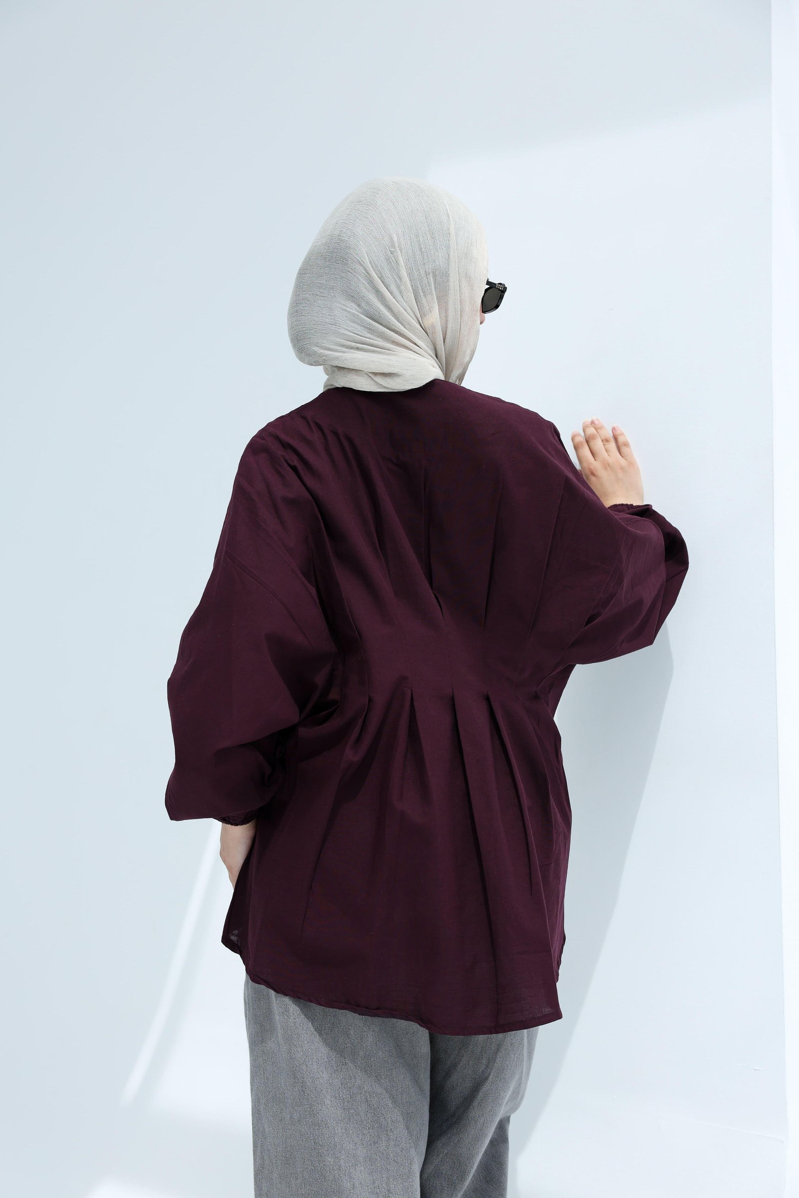 Burguandy Ayla Blouse