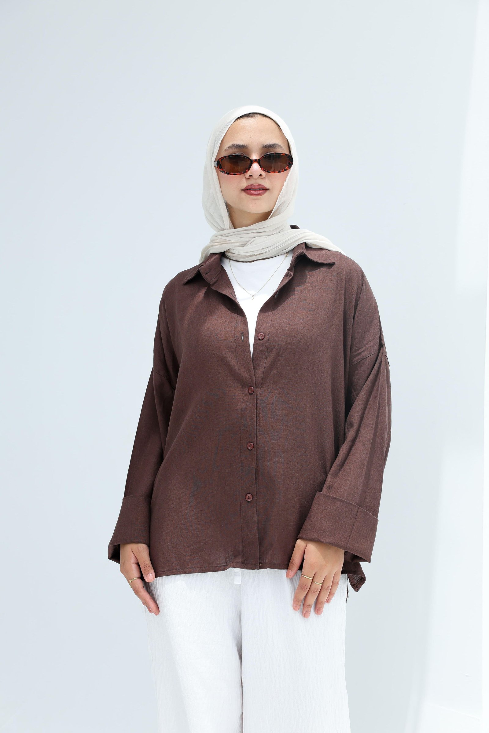 Brown Linen Shirt