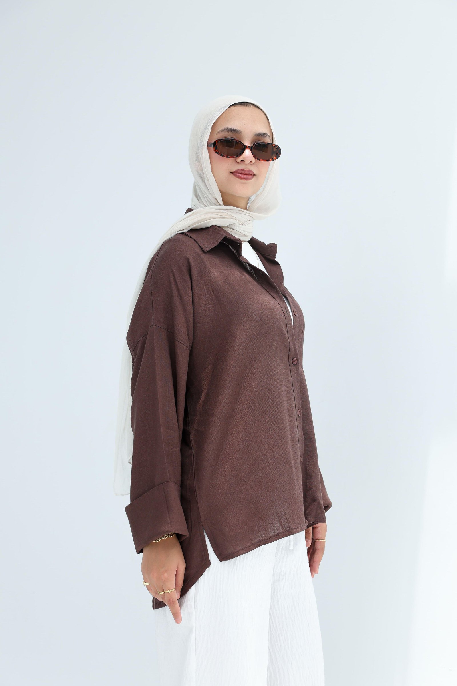 Brown Linen Shirt