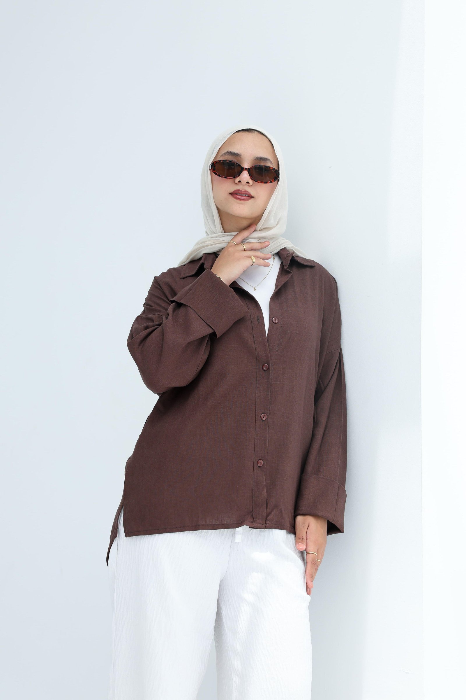 Brown Linen Shirt