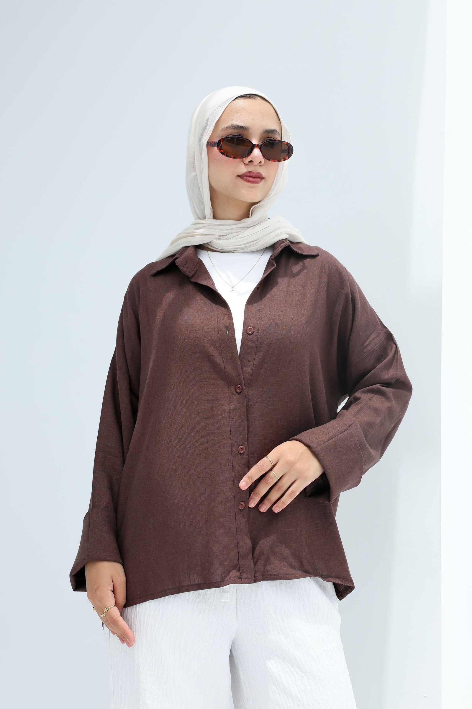 Brown Linen Shirt