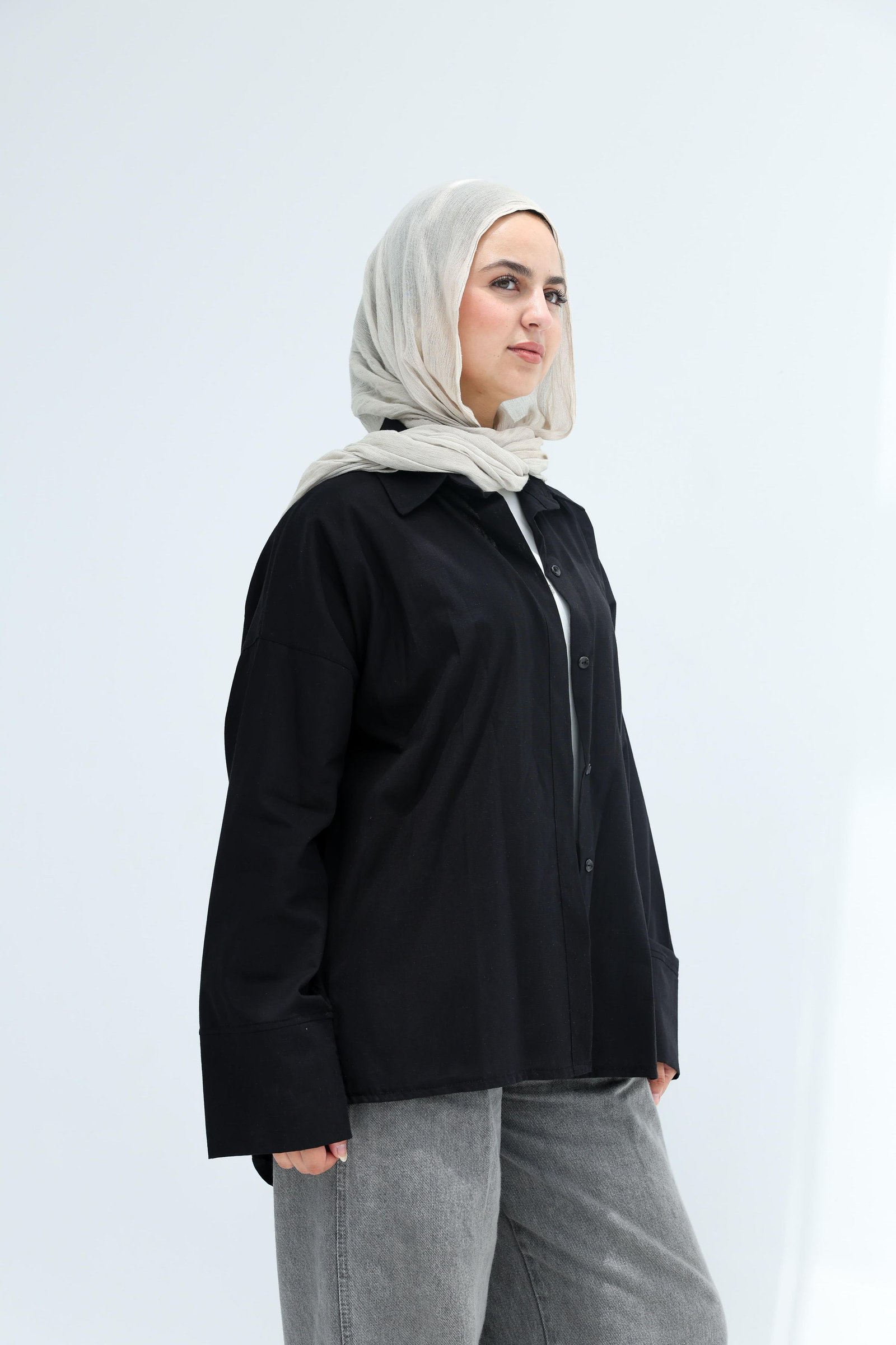 Black Linen Shirt