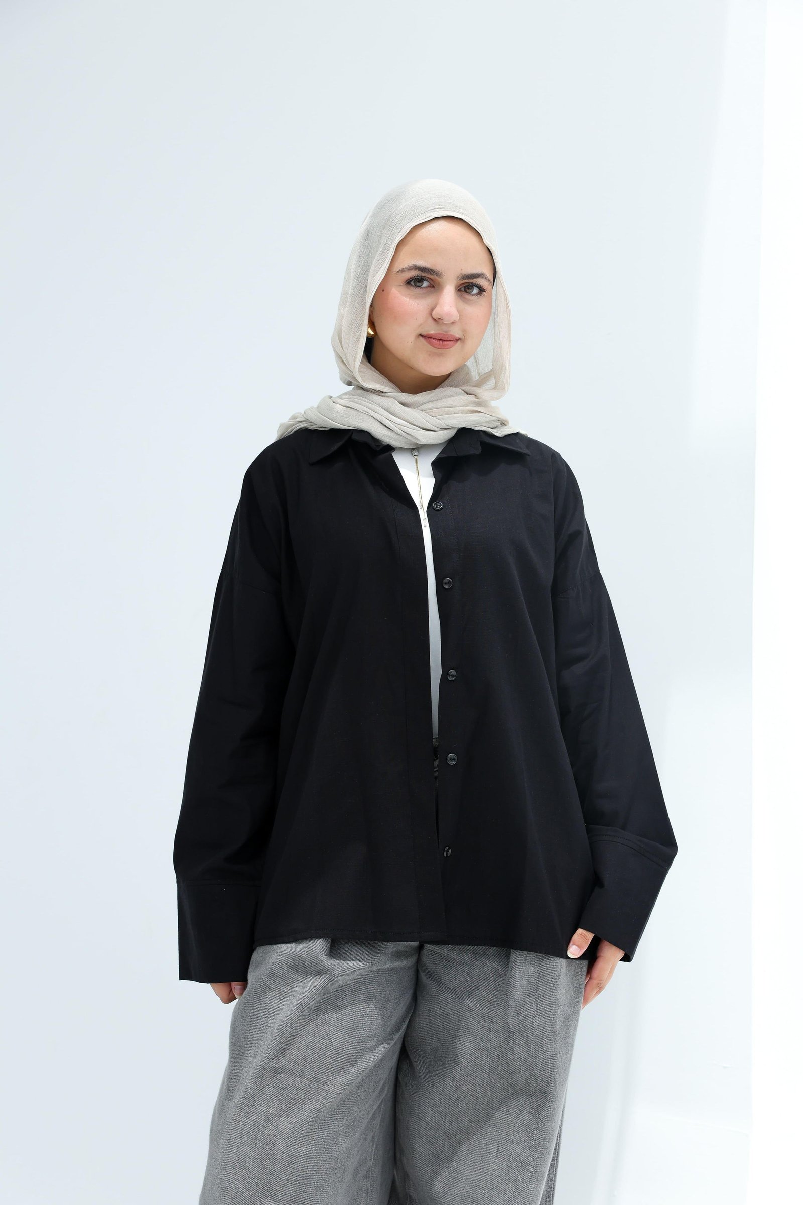 Black Linen Shirt