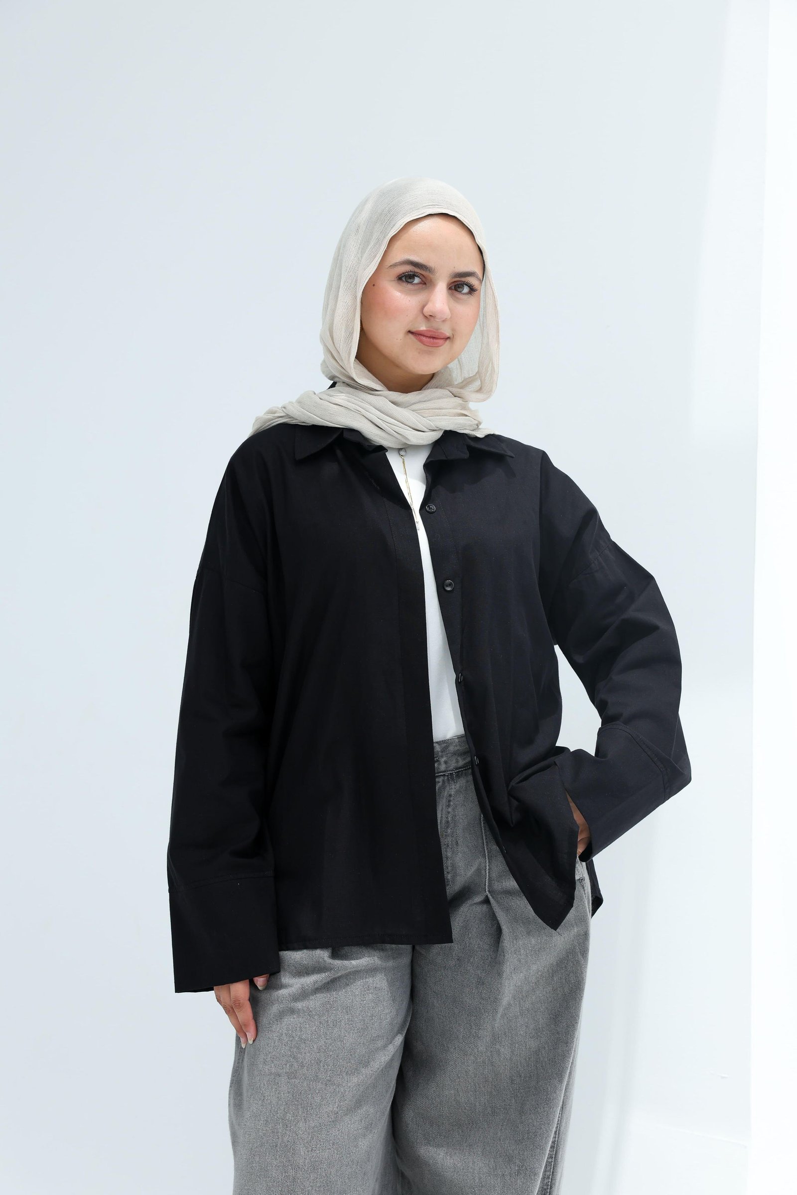 Black Linen Shirt