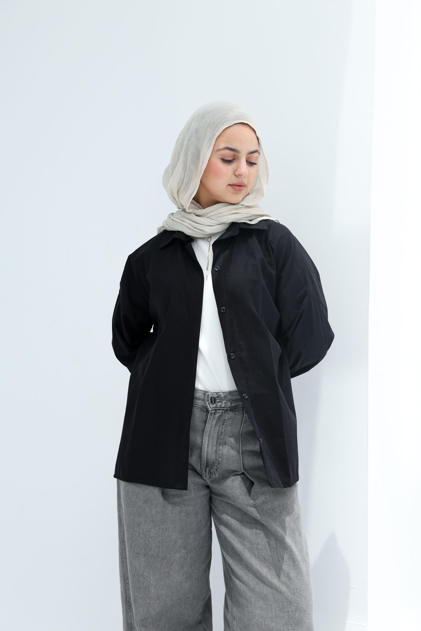 Black Linen Shirt