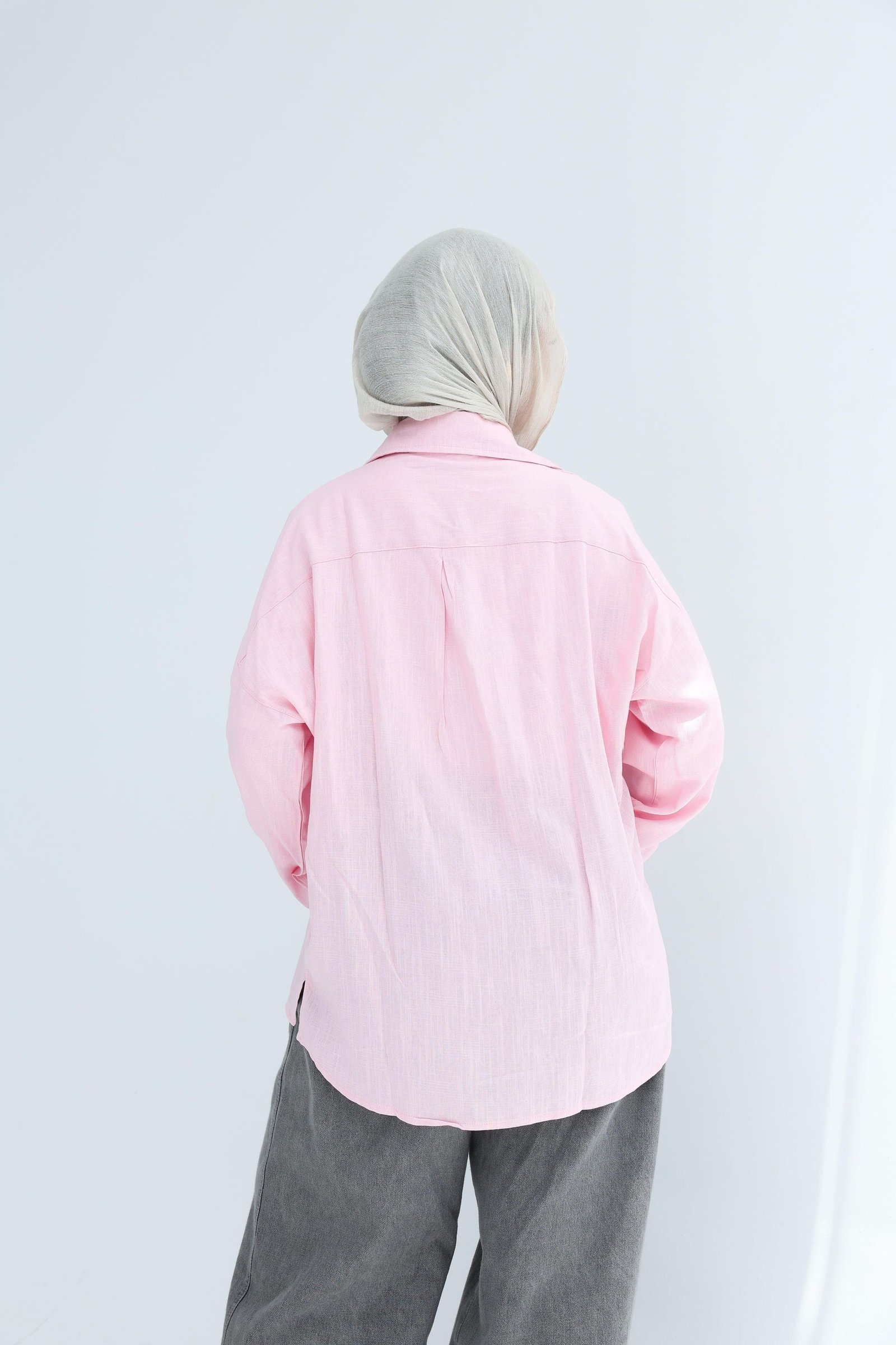 Baby pink Linen Shirt