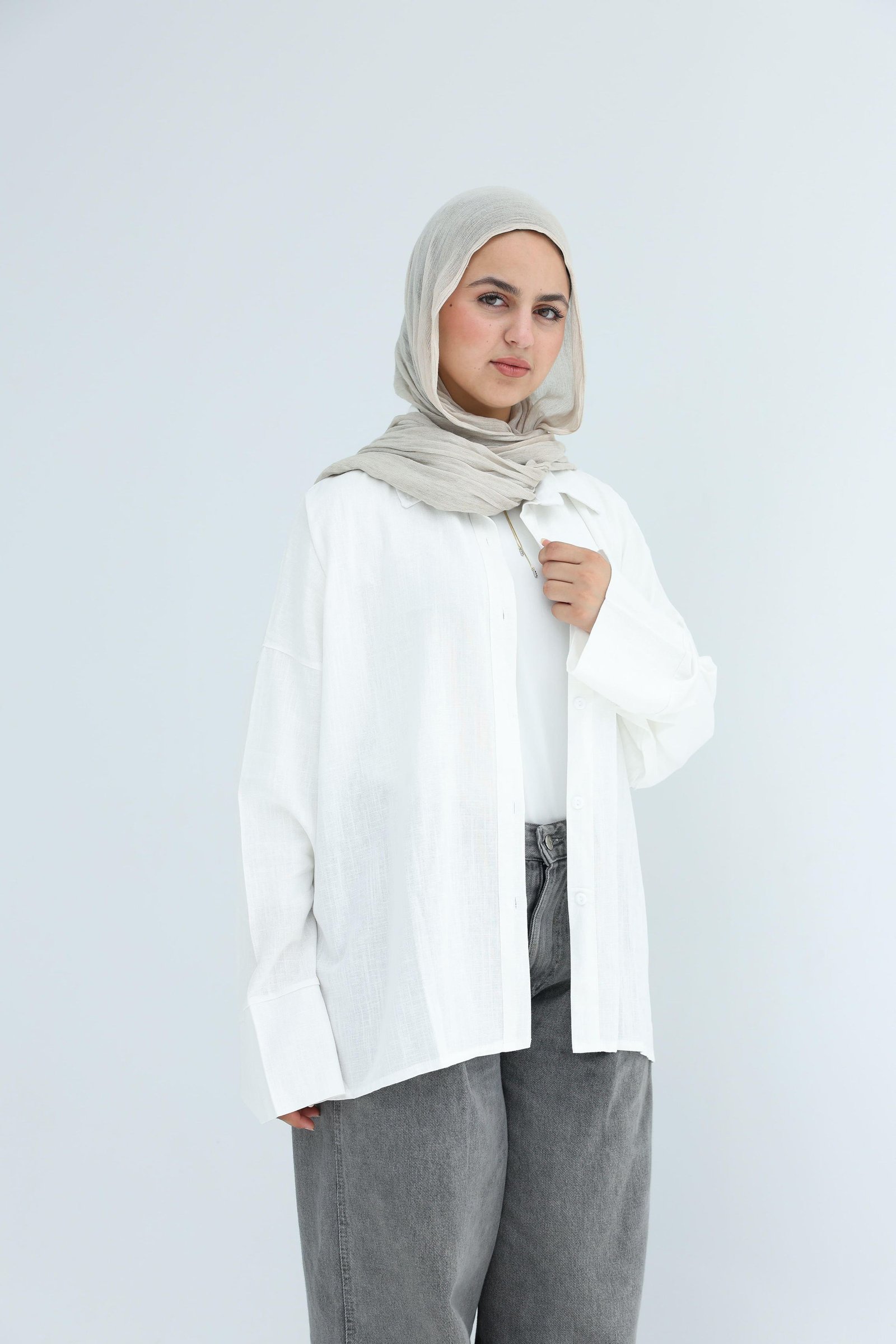 White Linen Shirt