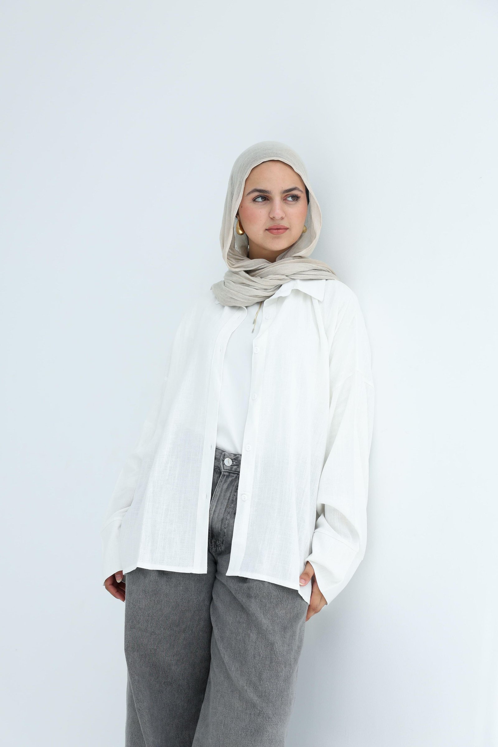 White Linen Shirt
