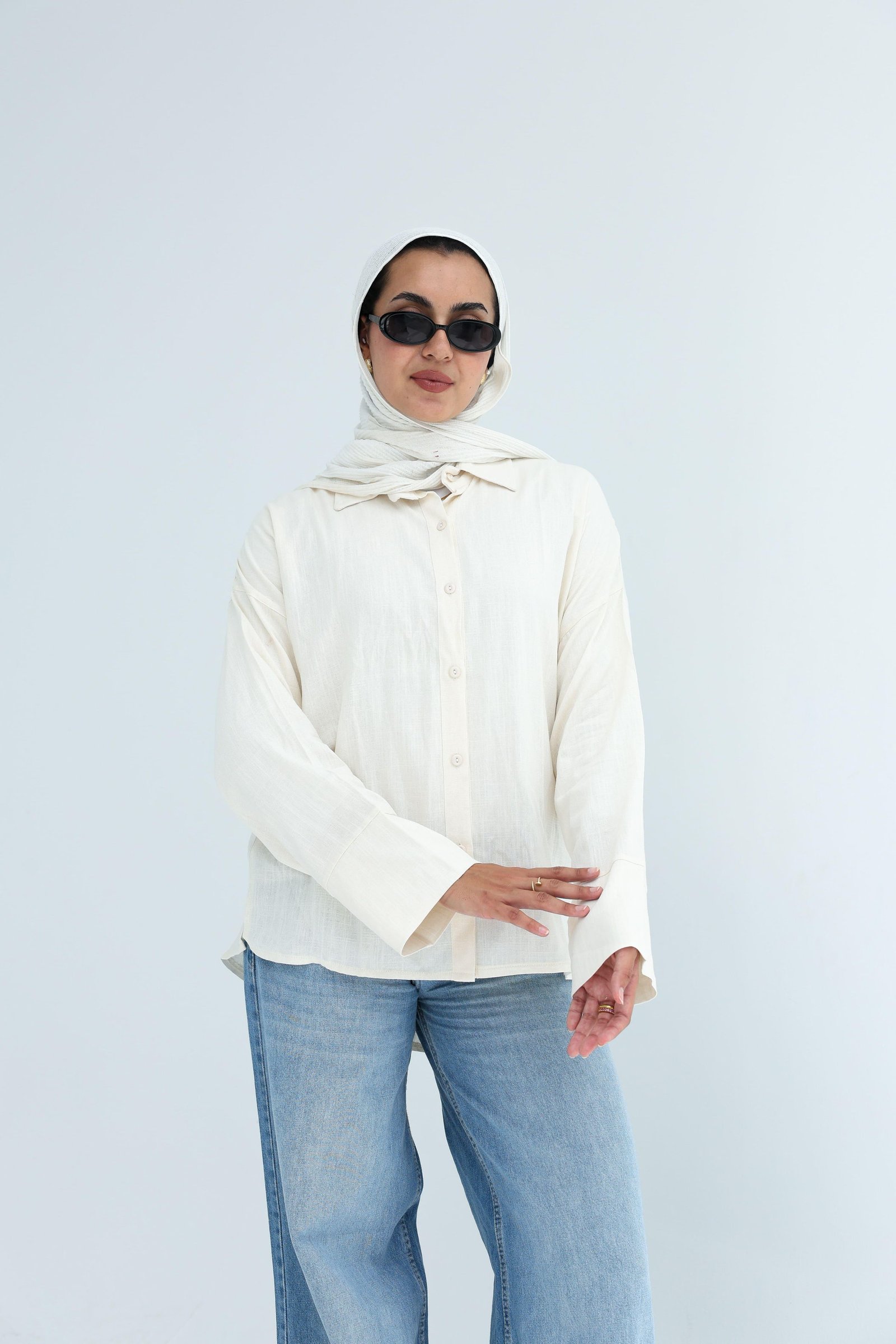 Beige Linen Shirt