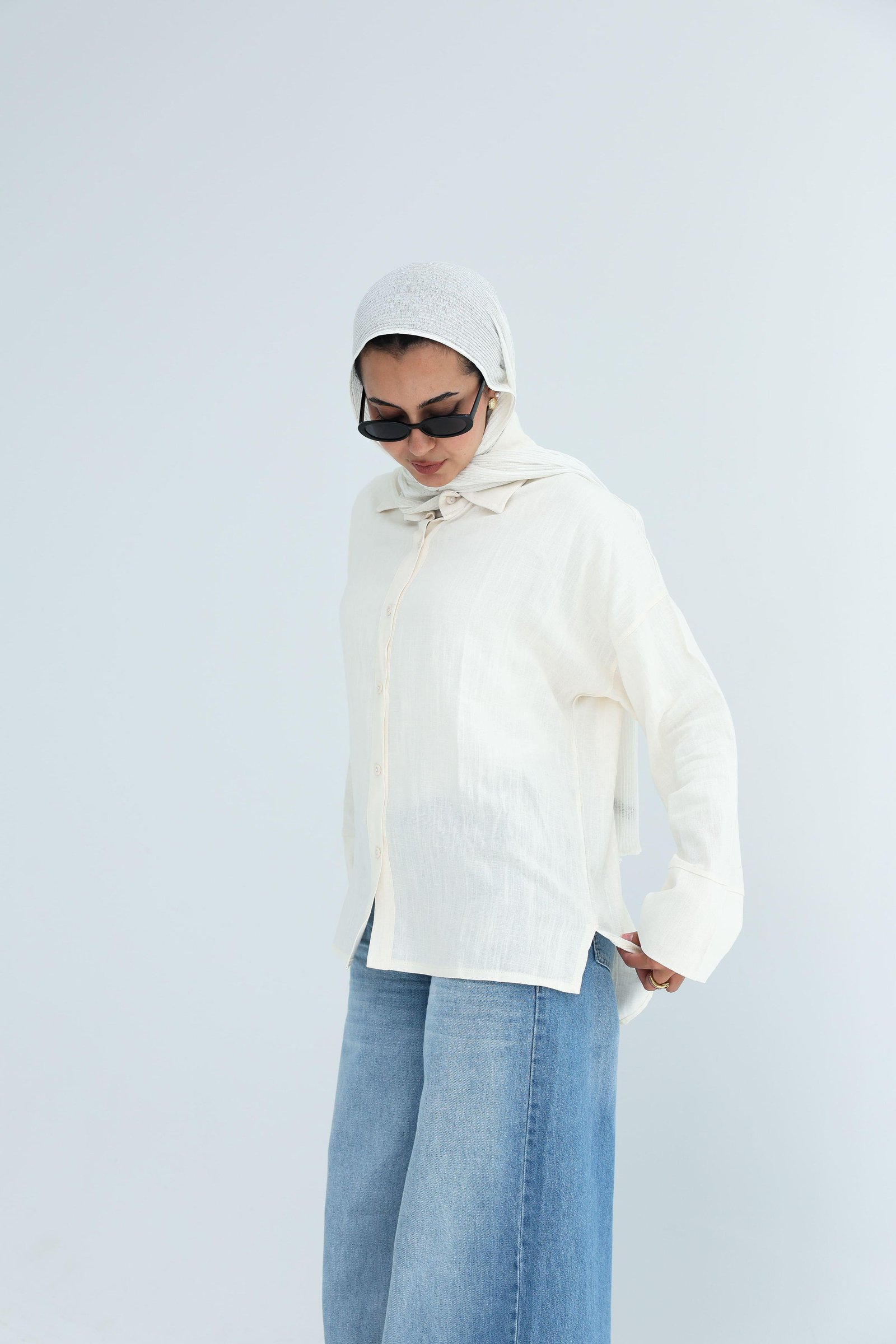 Beige Linen Shirt