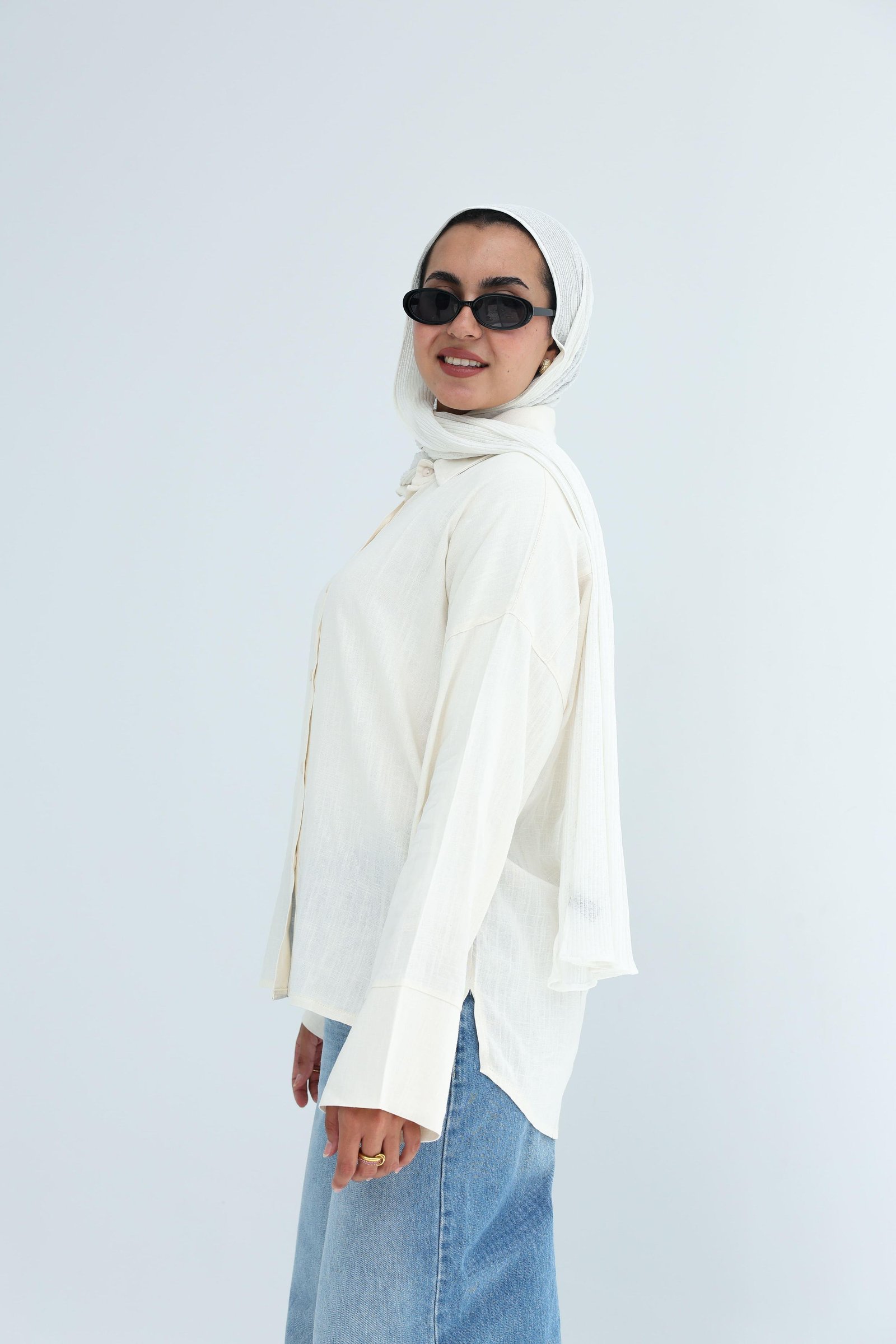 Beige Linen Shirt