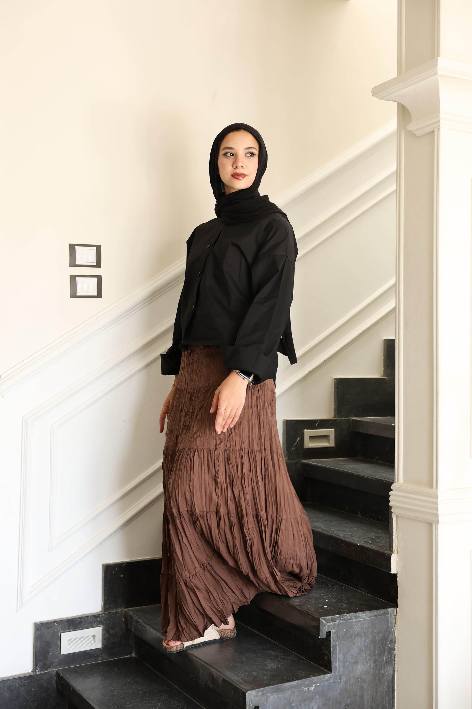 Brown luna skirt