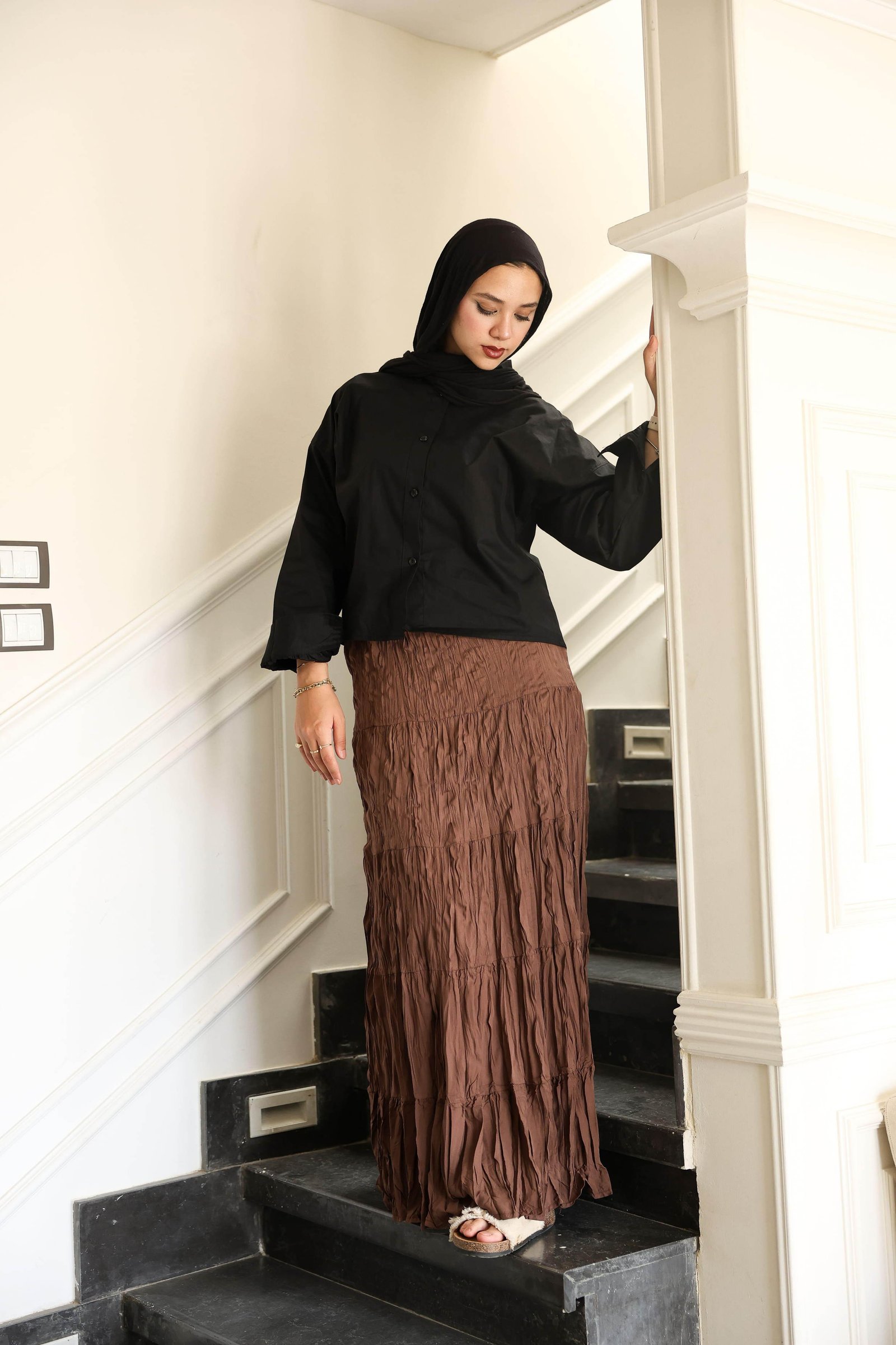 Brown luna skirt