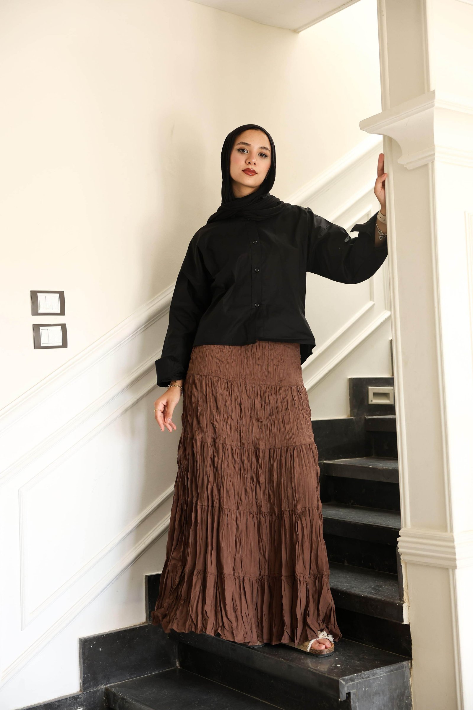 Brown luna skirt