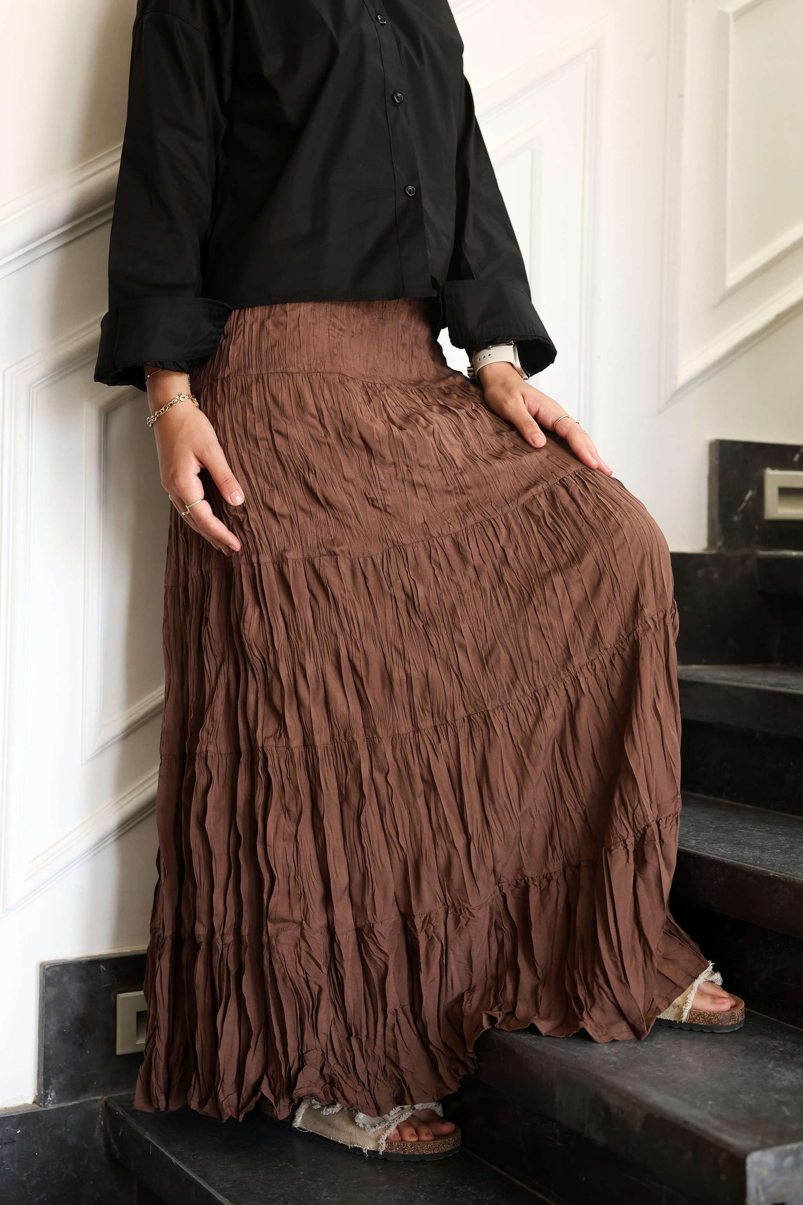 Brown luna skirt