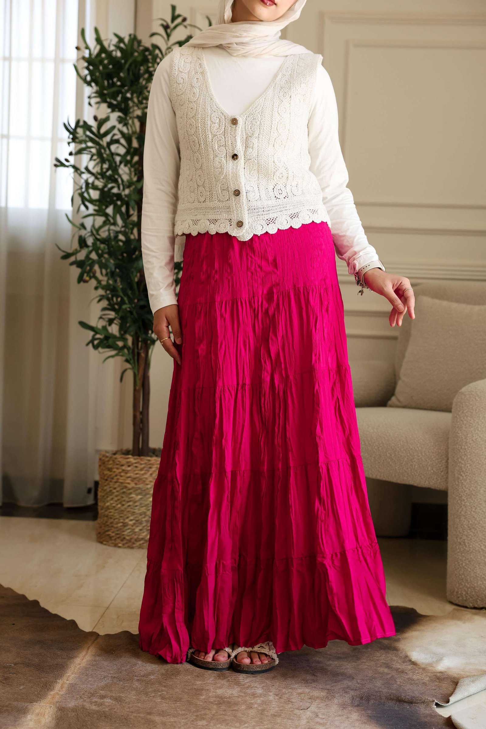 Fushia Luna Skirt