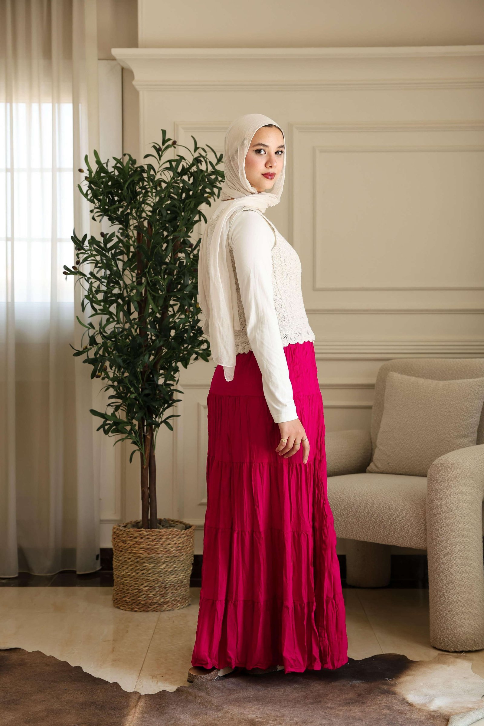 Fushia Luna Skirt