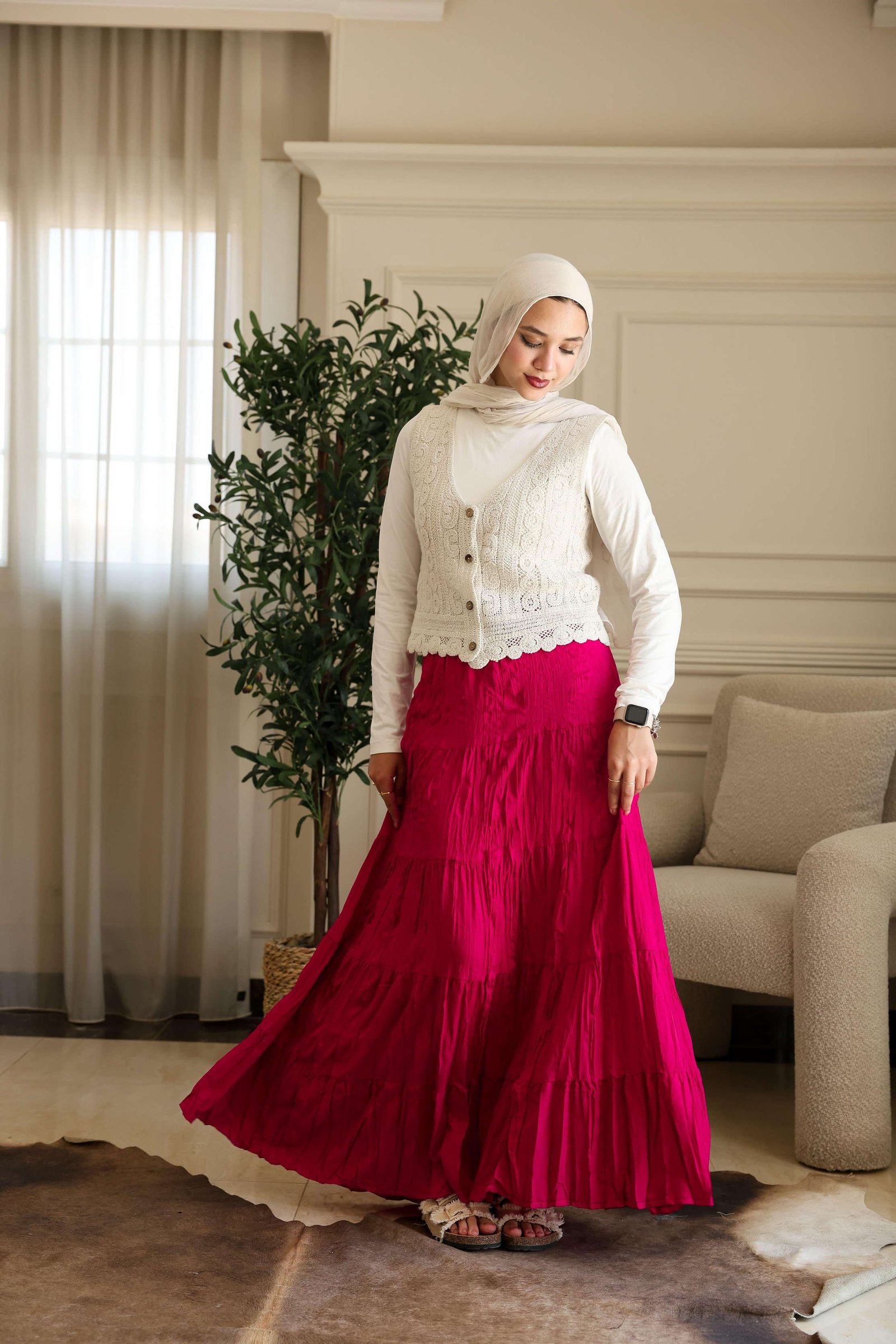 Fushia Luna Skirt