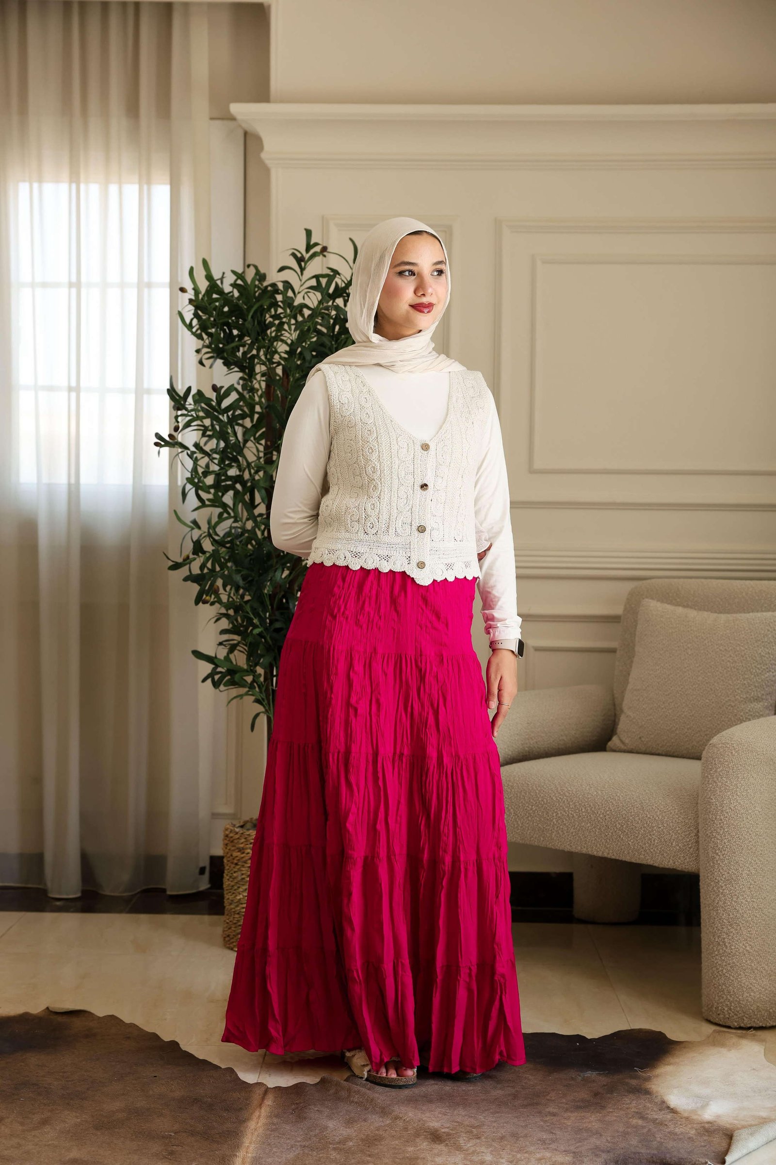 Fushia Luna Skirt