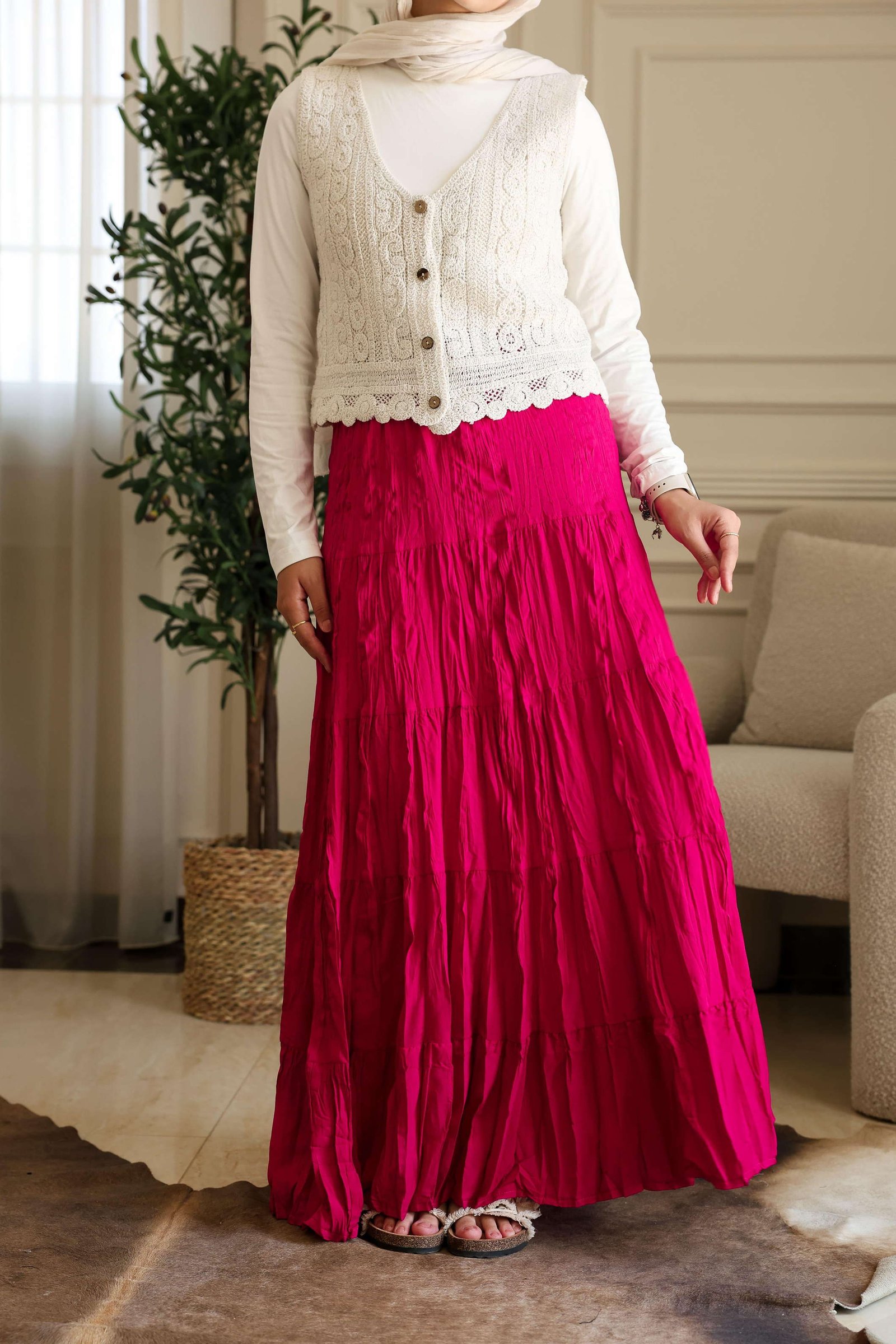 Fushia Luna Skirt