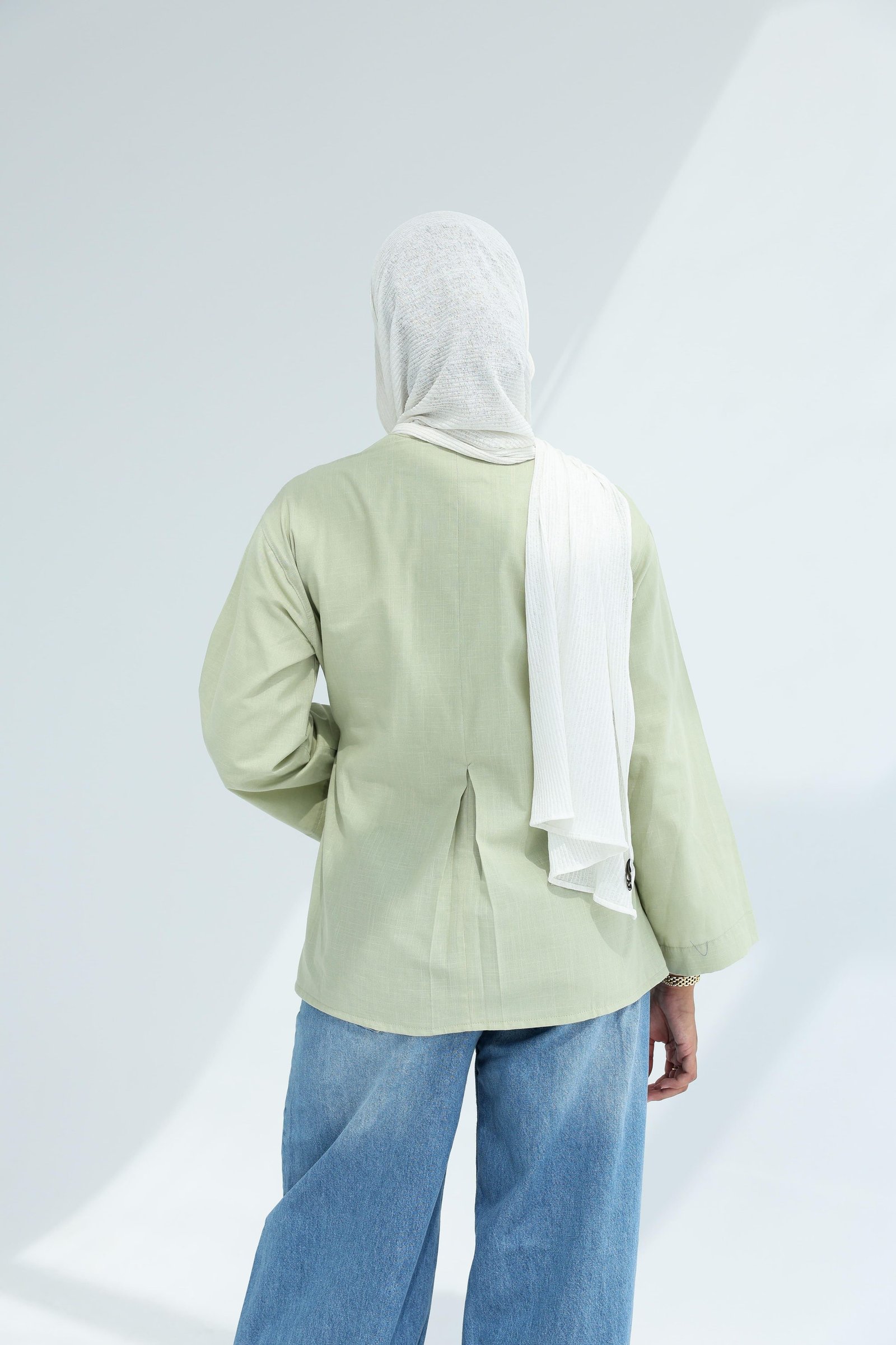 Mint Wrapped Blouse