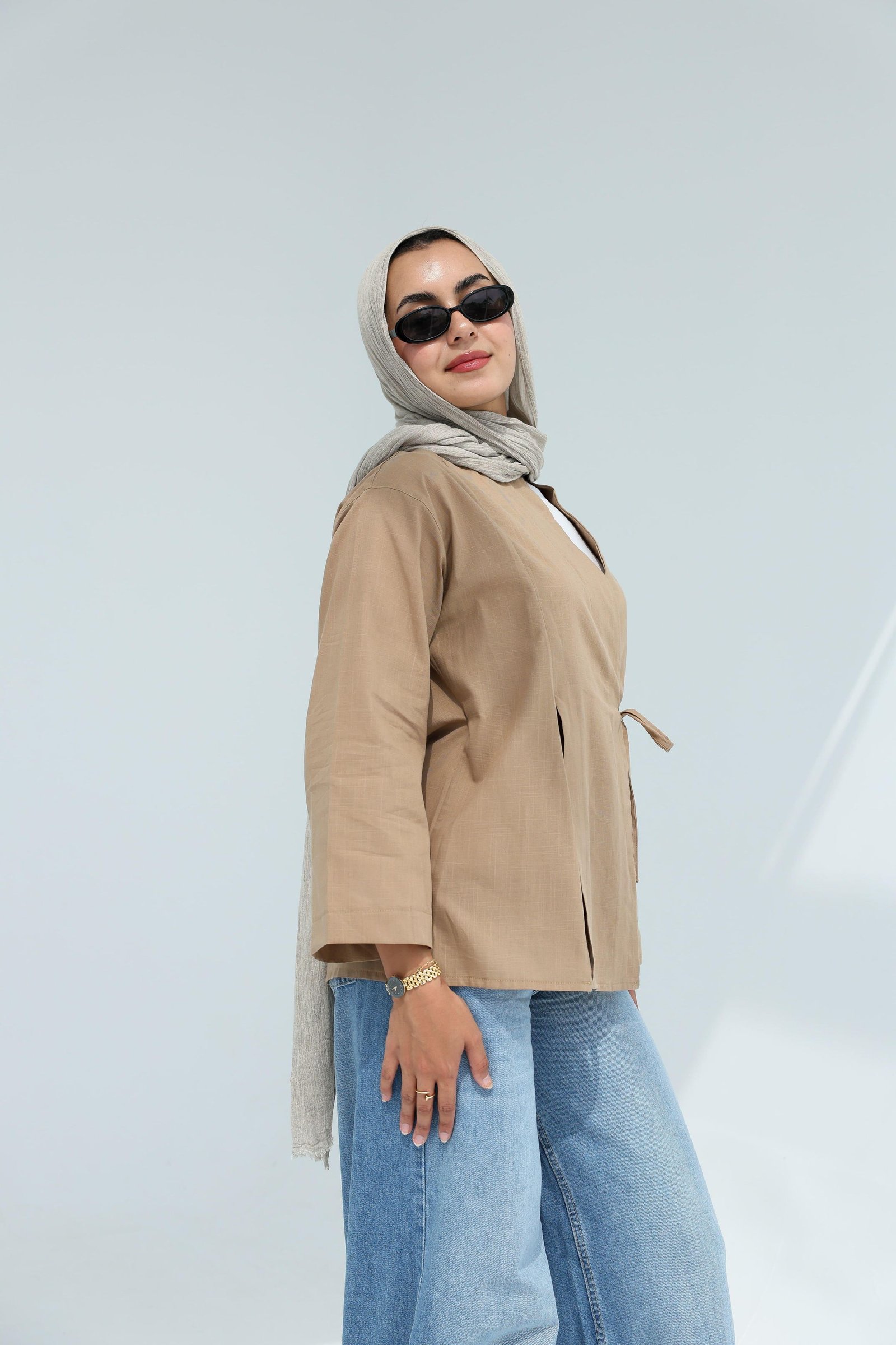 Latte Wrapped blouse