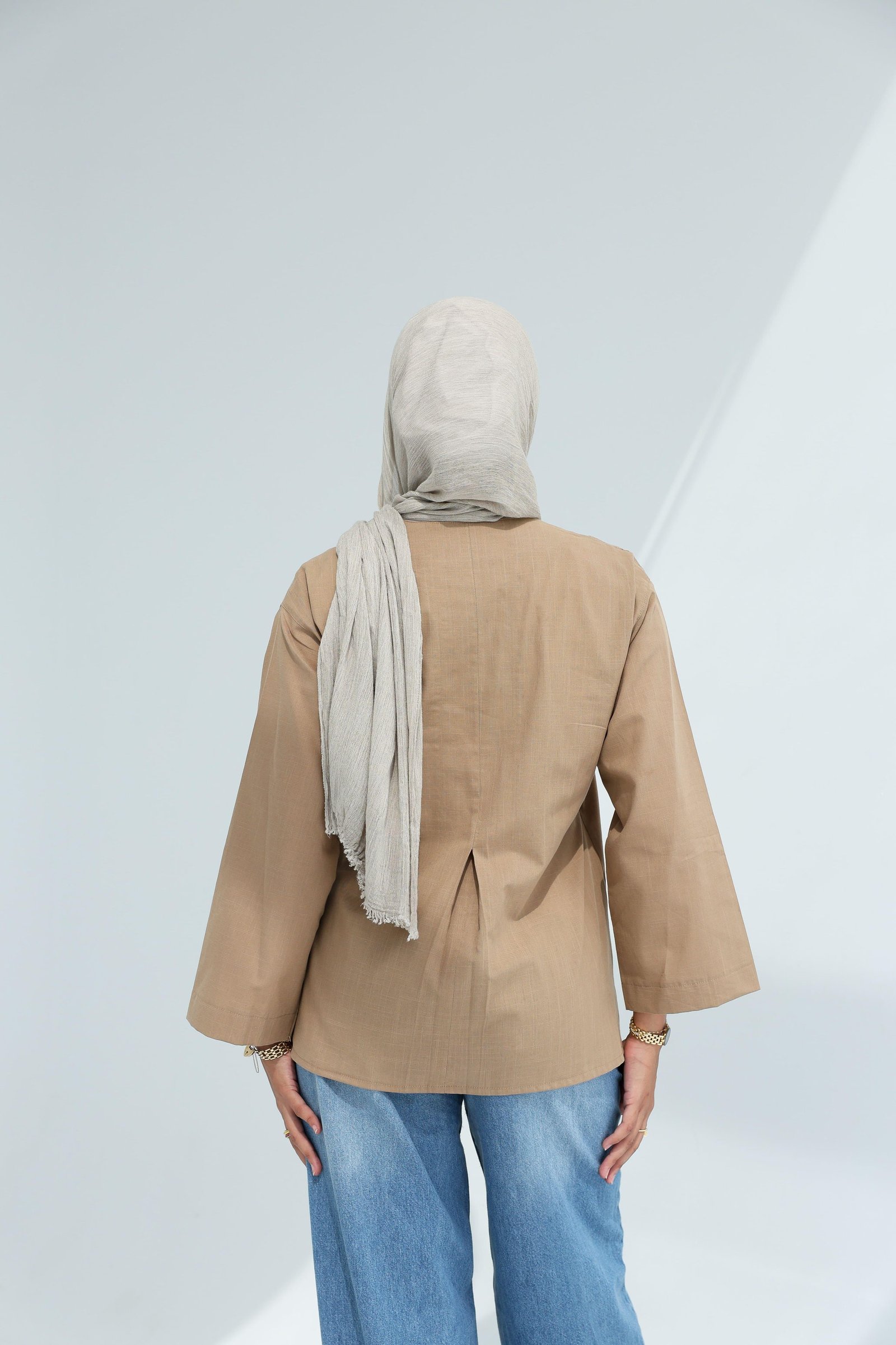 Latte Wrapped blouse