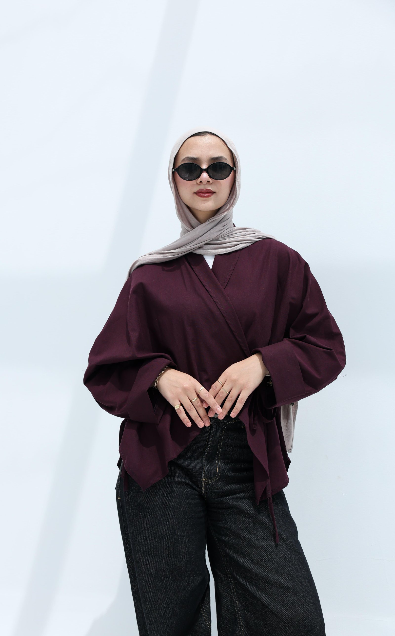 Burgandy Mila Blouse
