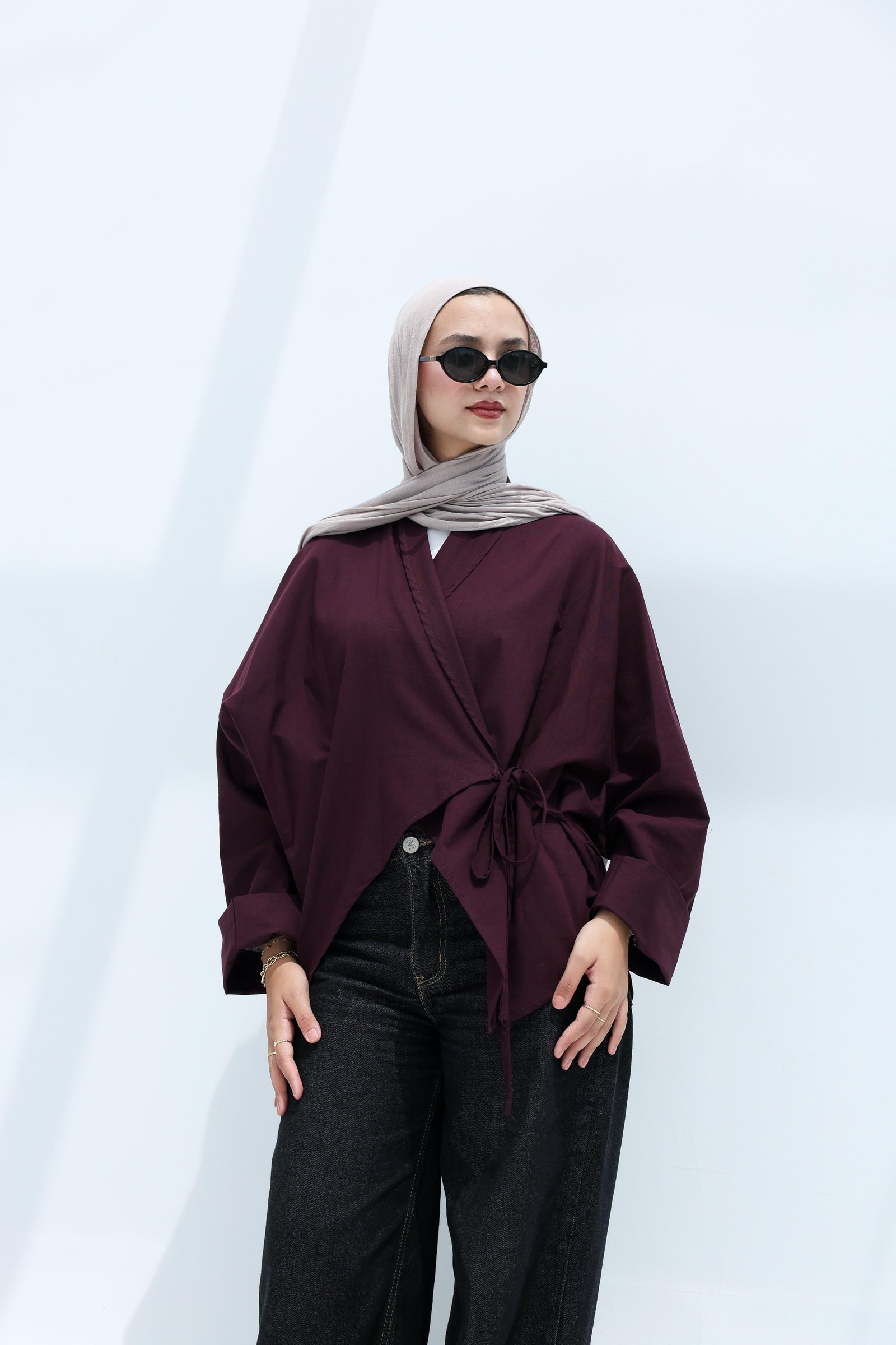 Burgandy Mila Blouse
