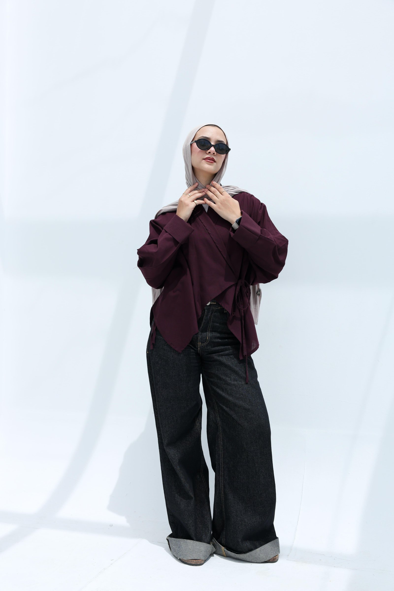 Burgandy Mila Blouse
