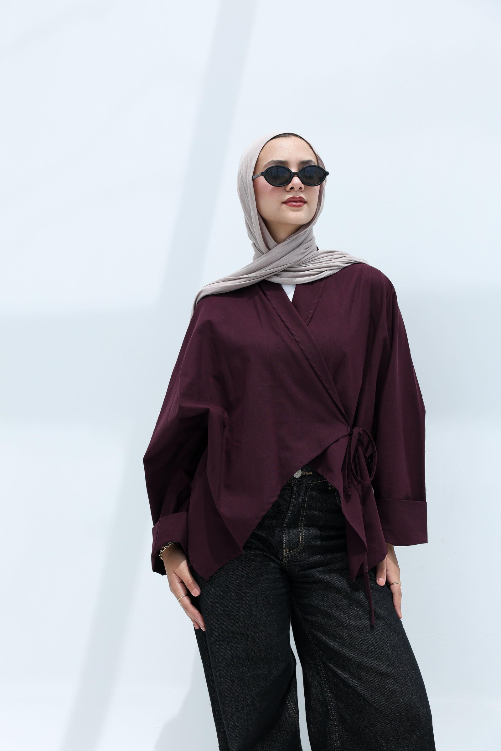 Burgandy Mila Blouse