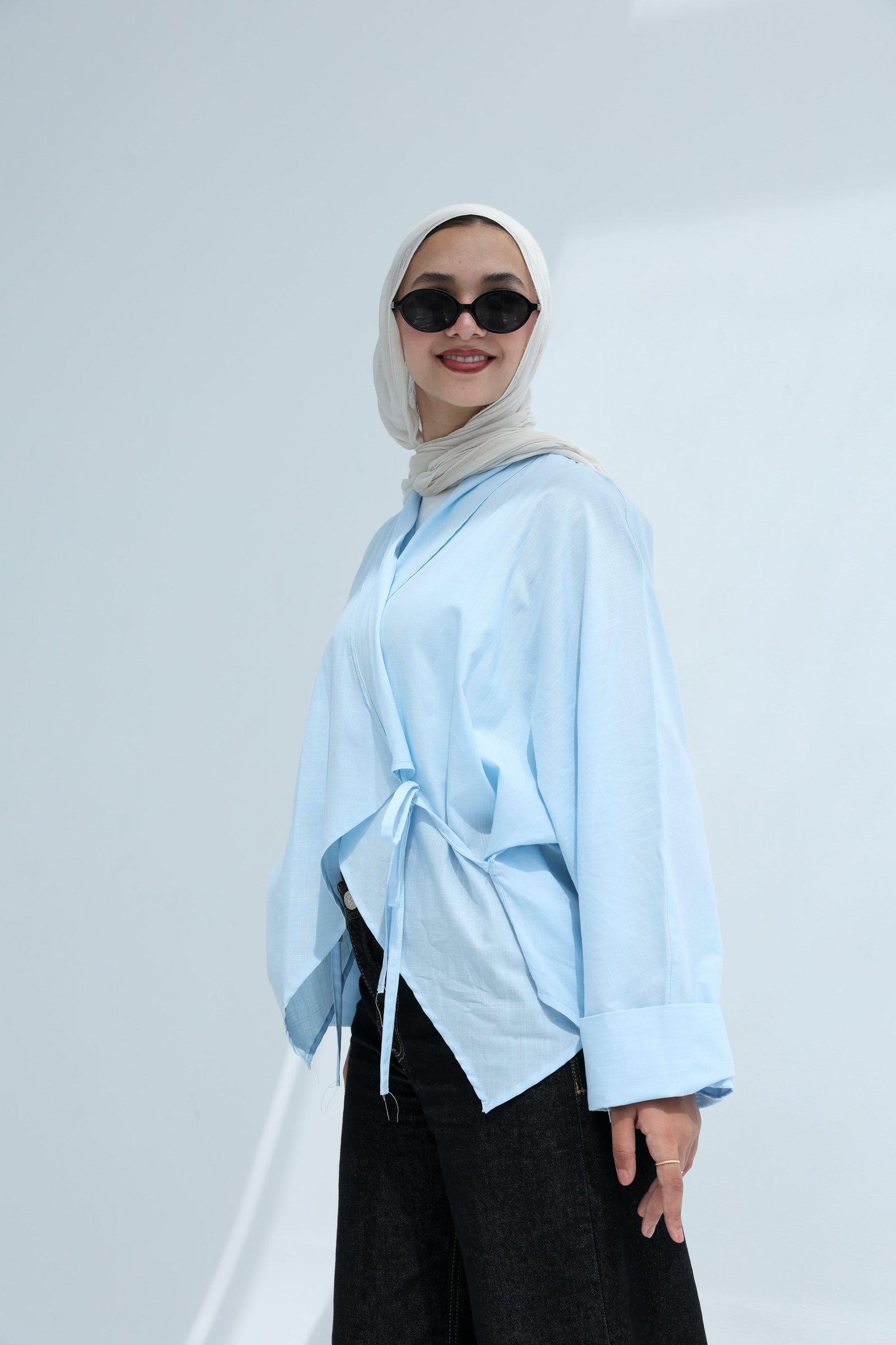 Baby blue Mila blouse