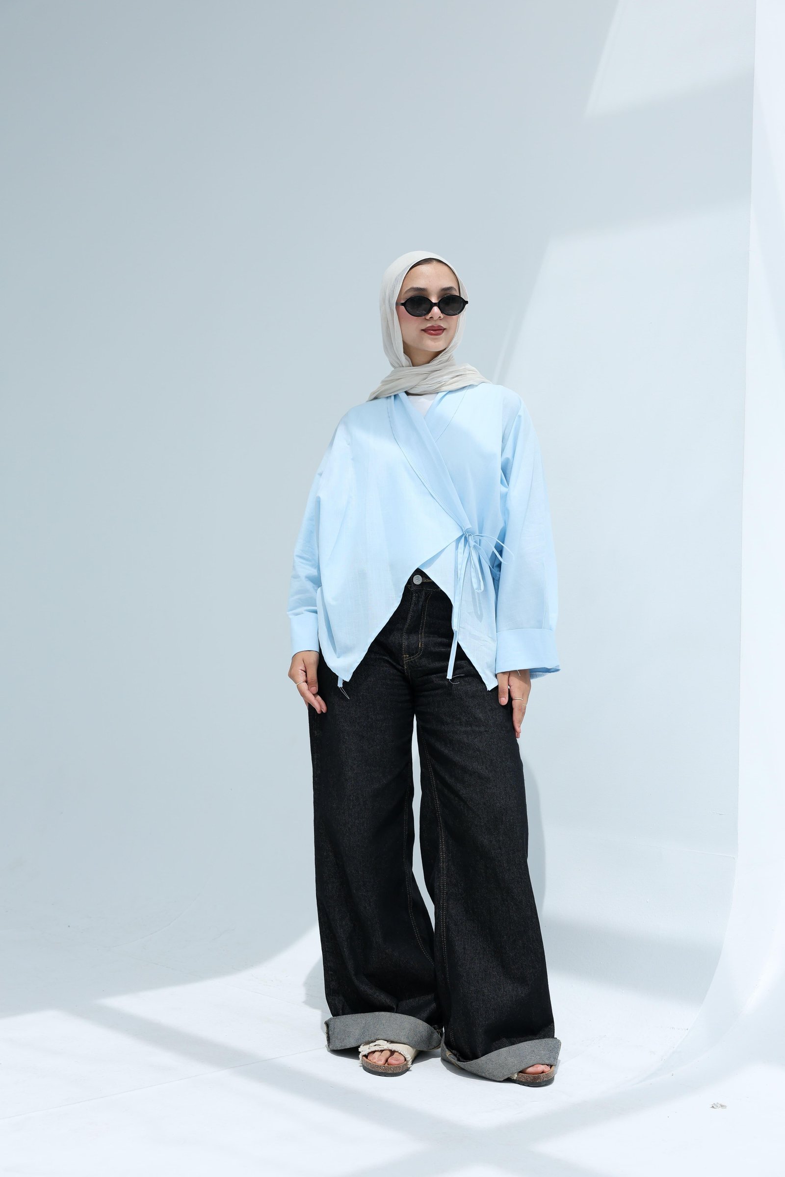 Baby blue Mila blouse