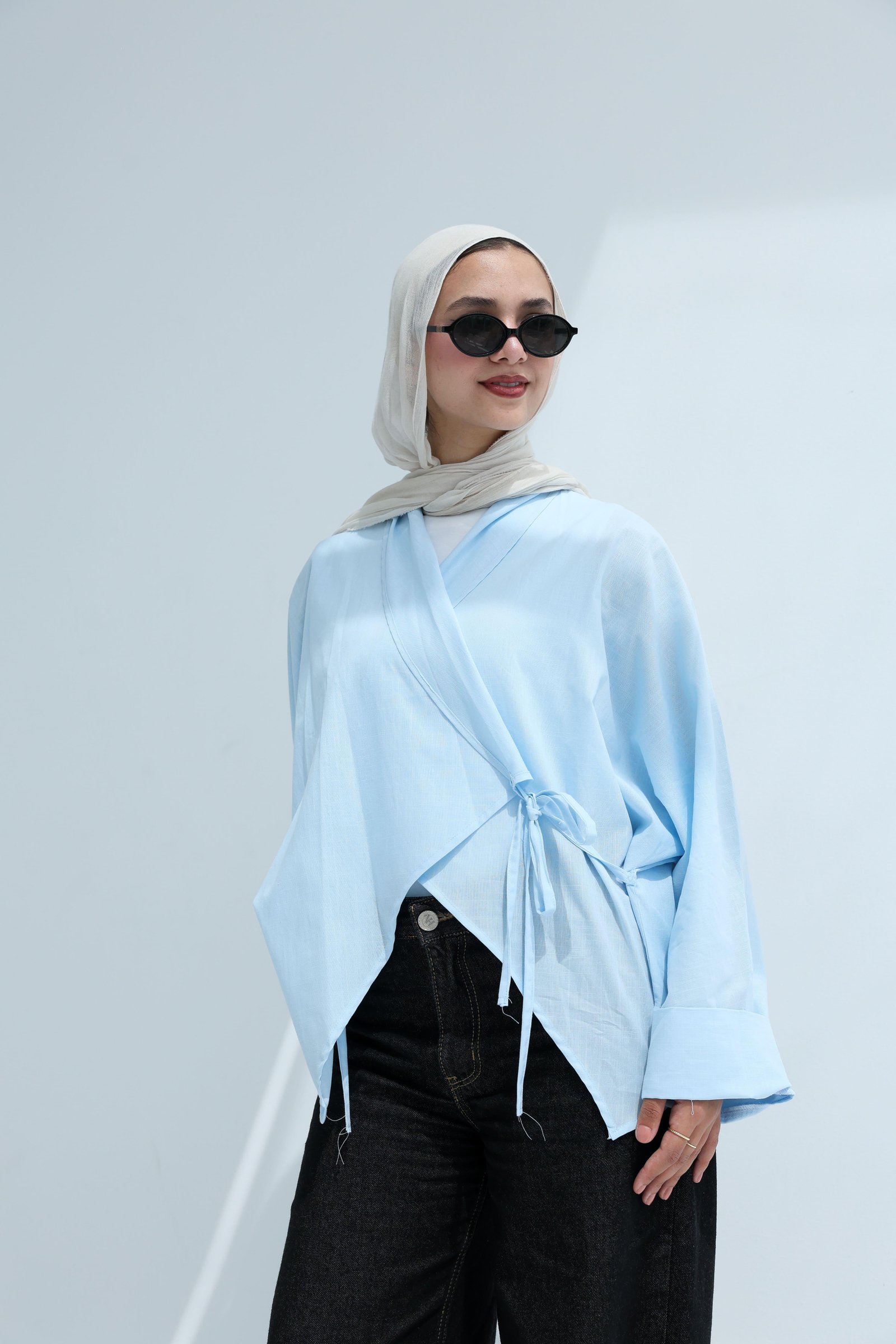 Baby blue Mila blouse