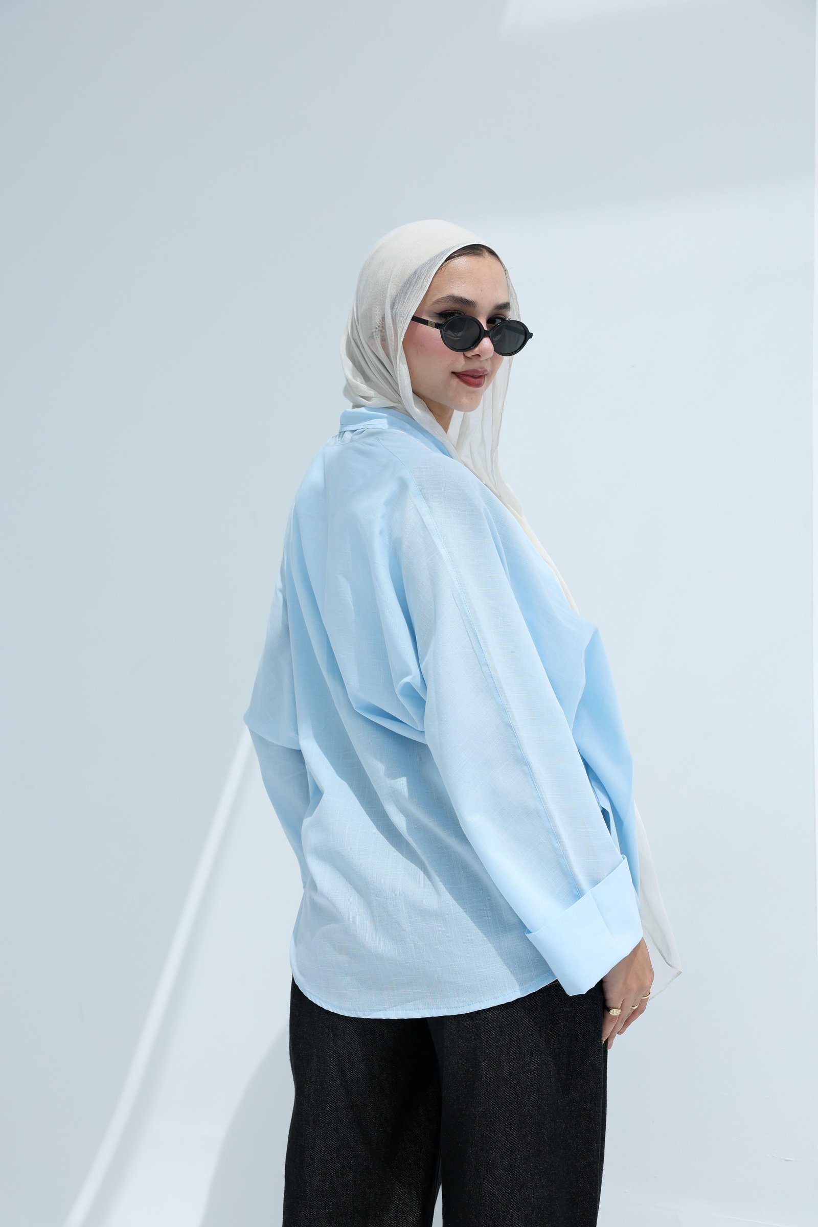 Baby blue Mila blouse