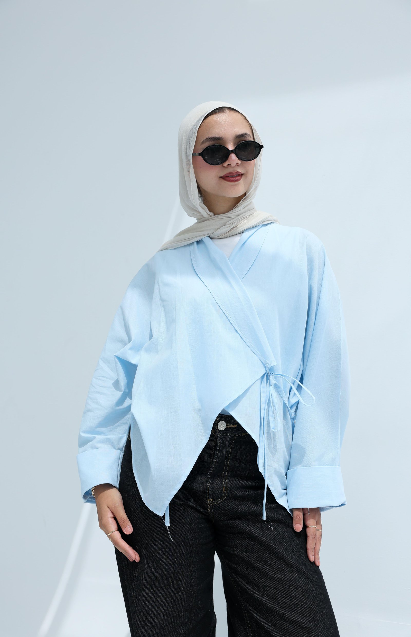 Baby blue Mila blouse